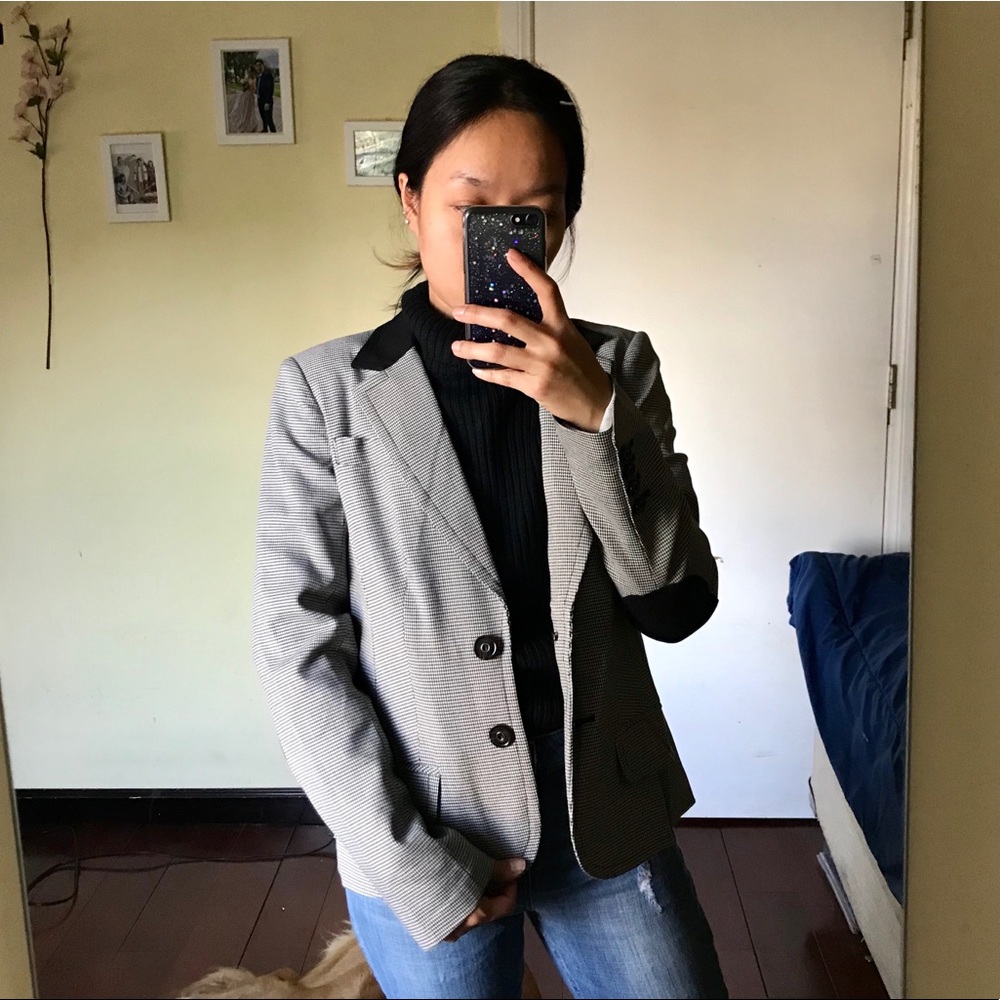 Trina Turk Houndstooth Suit Jacket